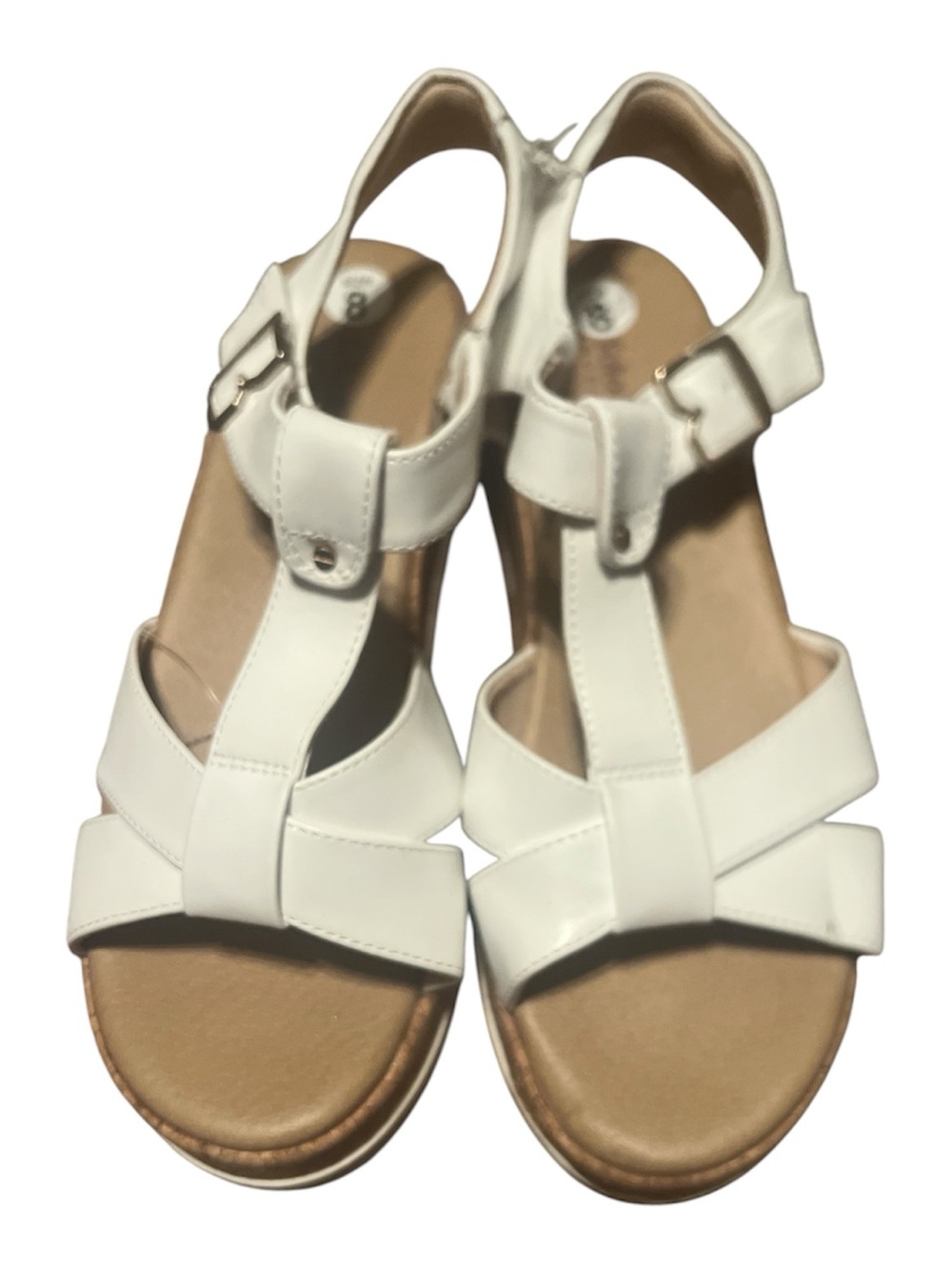 Dr. Scholl's White Women's T-Strap Sandals